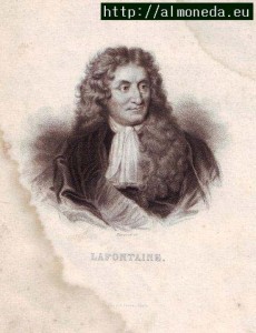 grabado antiguo Lafontaine