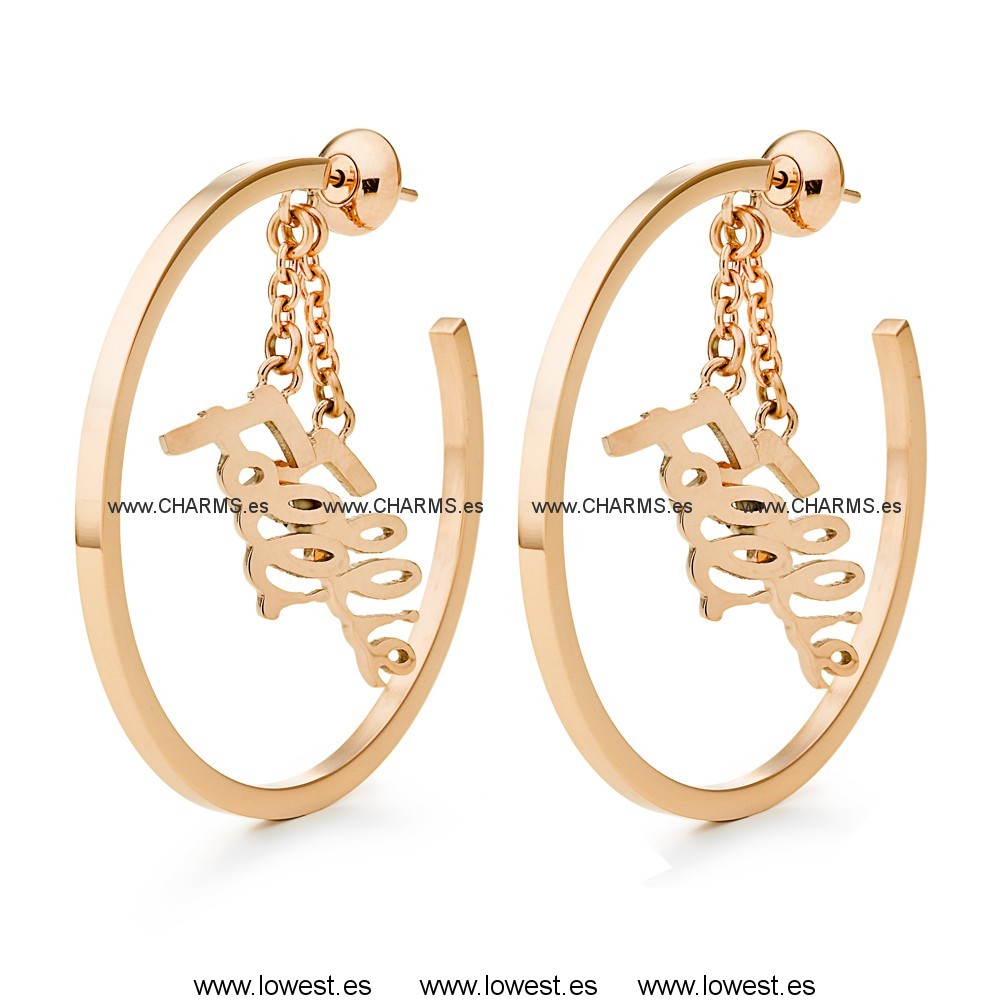 LOGOMANIA PENDIENTES Folli Follie