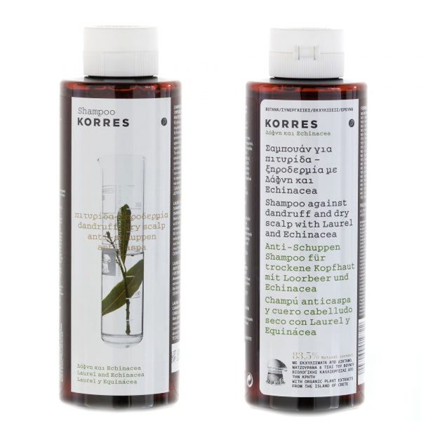 Champu al laurel et equinacea Korres 250ml
