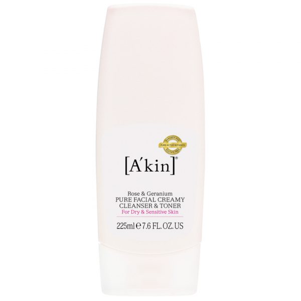 Limpiador y tonicon en uno A'Kin - rosa y geranio (225ml)