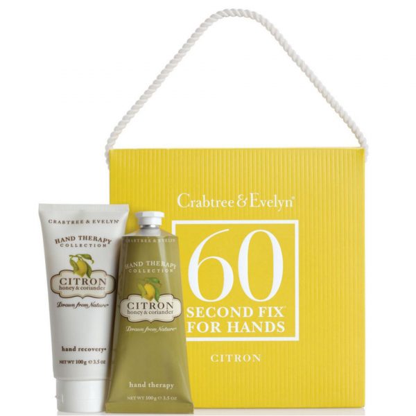Set de productos de manos de limon Crabtree & Evelyn 60 Second Fix